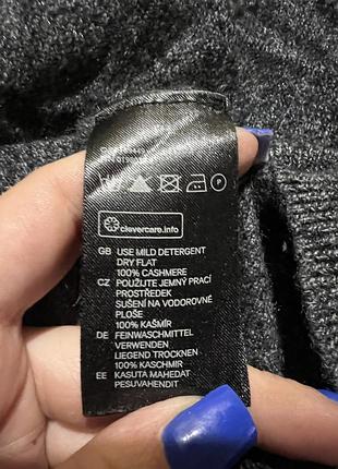 Меланжевий джемпер 100% кашемір h&m 3