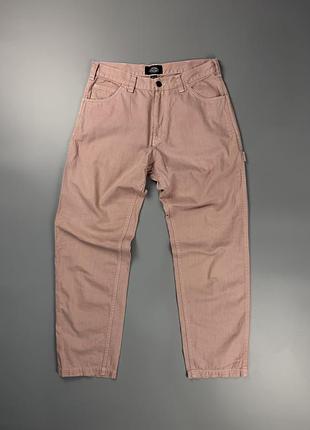 Штани dickies carpenter w32 l32 карпентери рожеві dusty pink workwear