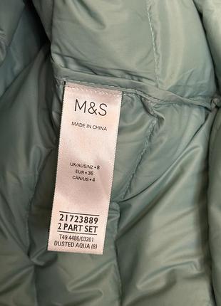 Нова пухова куртка m&s р.8/s 8