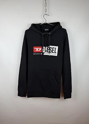 Худі чоловіче diesel чорне з великим логотипом розмір l