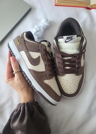 Кроссовки nike sb dunk low brown