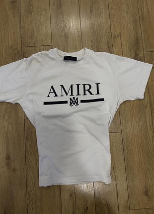 Футболка чоловіча amiri біла розмір m/l
