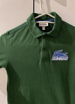 Дитяча футболка поло lacoste зелена