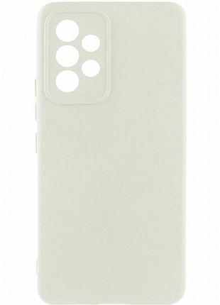 Чехол tpu getman liquid silk full camera для samsung galaxy a52 4g / a52 5g / a52s белый / white