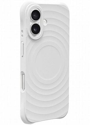 Чехол tpu orbit with magnetic fit для apple iphone 16 (6.1") white