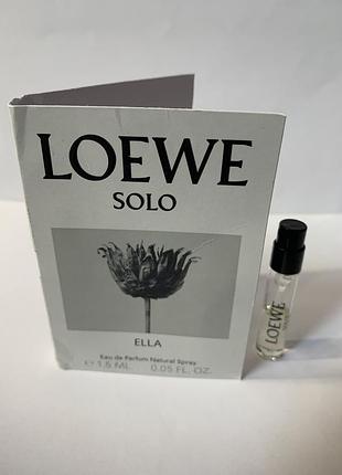 Пробник парфюмированной воды loewe solo ella