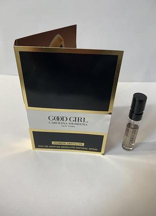Пробник парфюмированной воды carolina herrera good girl jasmine absolute