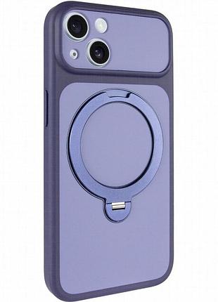 Чехол ummi full camera with magnetic fit hq ring для apple iphone 14 (6.1") navy blue