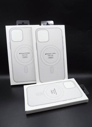 Чохол накладка magsafe clear case iphone 12, 12 pro, max, mini 🌟 original, полікарбонат2 фото