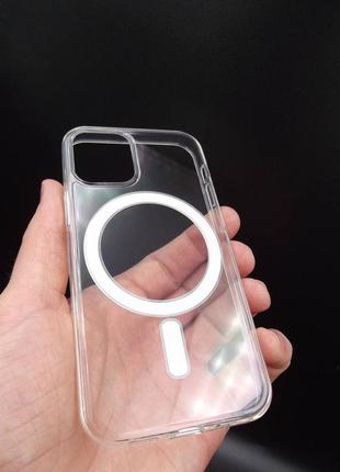 Чохол накладка magsafe clear case iphone 12, 12 pro, max, mini 🌟 original, полікарбонат4 фото