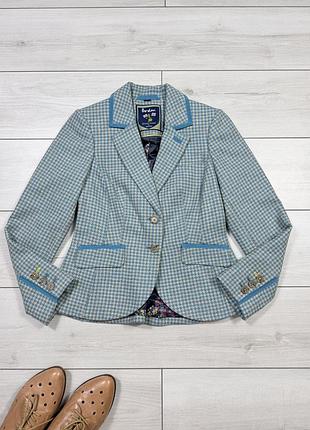 Твідовий вовняний блейзер boden british tweed by moon