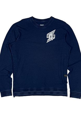 Світшот чоловічий g-star raw стиль вінтажний, синій, розмір l