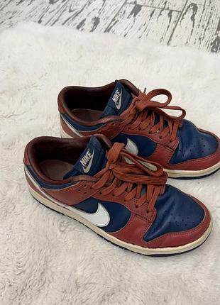 Кросівки жіночі nike dunk сині з бордовим 37 розмір