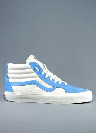 Vans off the wall 
vault sk8-hi reissue 
bonnie blue