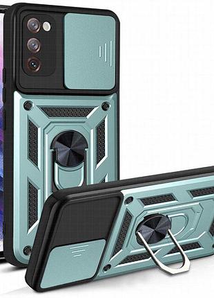 Чехол ummi camshield serge ring для samsung galaxy s20 fe зеленый / green