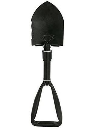 Лопата туристическая многофункциональная shovel 009, мини лопата для кемпинга, саперна. цвет: черный