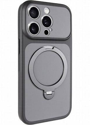 Чехол ummi full camera with magnetic fit hq ring для apple iphone 14 pro max (6.7") black