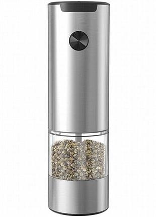 Электрическая мельница для перца и специй m01 silver