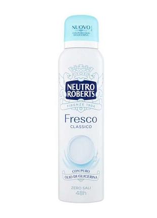 Дезодорант-спрей с 48-часовым эффектом neutro roberts fresco classico, 150 мл