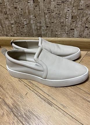 Кожаные слипоны бренда massimo dutti 2
