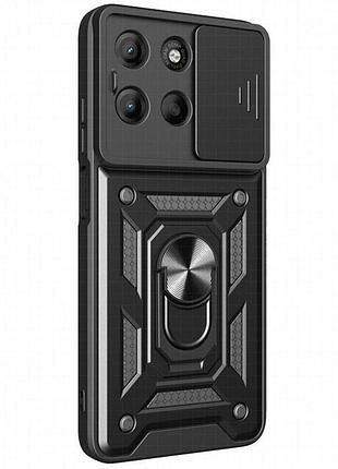 Чехол ummi camshield serge ring для motorola moto g57 power черный / black