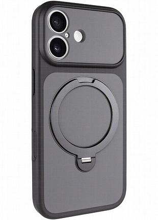 Чехол ummi full camera with magnetic fit hq ring для apple iphone 16 (6.1") black