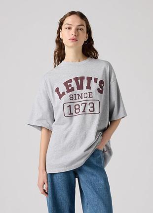 Жіноча футболка levi's оверсайз (розмір s — підійде на m, l)