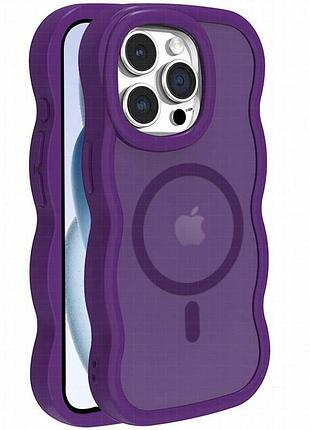 Чехол tpu+pc undine with magnetic fit для apple iphone 15 pro max (6.7") purple