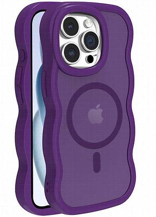 Чехол tpu+pc undine with magnetic fit для apple iphone 14 pro max (6.7") purple