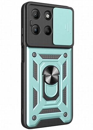 Чехол ummi camshield serge ring для motorola moto g15 4g / g17 / g17 power зеленый / green