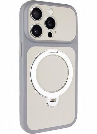 Чехол ummi full camera with magnetic fit hq ring для apple iphone 13 pro max (6.7") grey