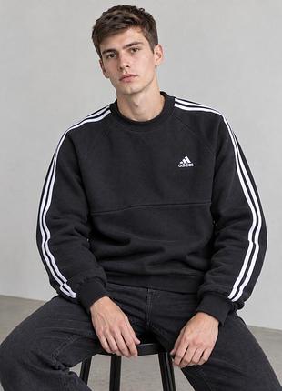 Теплый свитшот adidas унисекс, черный теплый свитшот адидас черный,