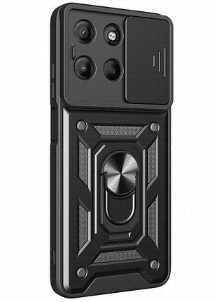 Чехол ummi camshield serge ring для motorola moto g15 4g / g17 / g17 power черный / black