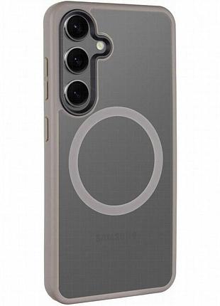 Чехол ummi colorful with magnetic fit для samsung galaxy s24 серый / grey