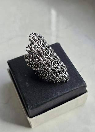 Каблучка silver chrome hearts nectar facets 9