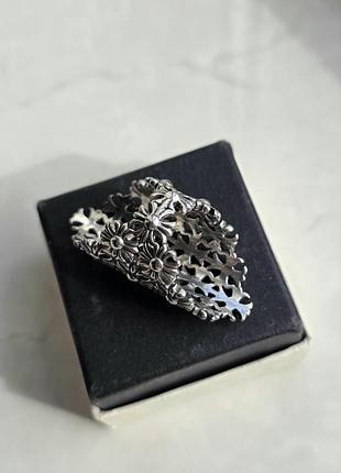 Каблучка silver chrome hearts nectar facets 7