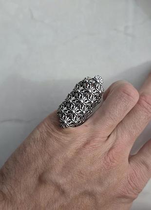 Каблучка silver chrome hearts nectar facets 4