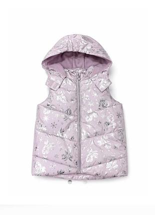 Нова шикарна тепла  дута жилетка  disney принт холодне серце uk. 3-4  eur. 98-104