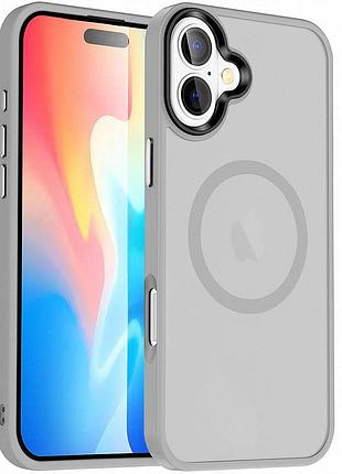 Чехол ummi colorful with magnetic fit для apple iphone 16 plus (6.7") серый / grey