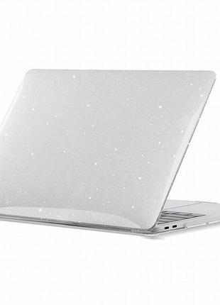 Чохол-накладка glitter для apple macbook neo 13'' (2026) прозорий