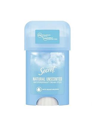 Кремовый антиперспирант secret "natural", 40мл