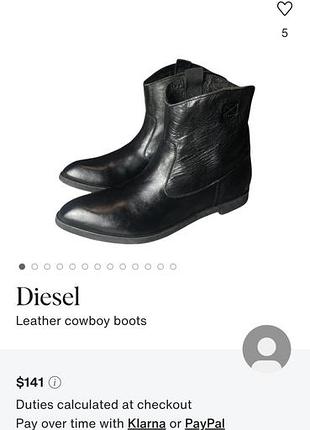 Кожаные сапоги diesel