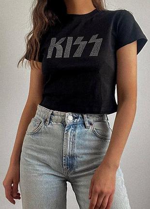 Топи kiss  з кристаллами для блискучого образу ✨🖤
