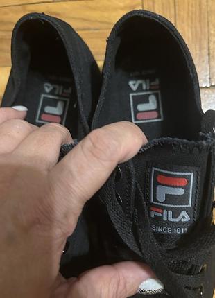 Кеди fila чорні 5