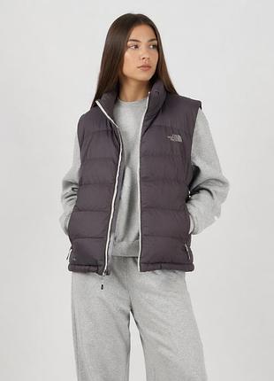 Безрукавка пуховая жилетка жилет the north face tnf 700 набивка натуральный пух