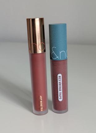Тенты для губ rom&amp;nd milk tea velvet tint, rom&amp;nd zero velvet tint