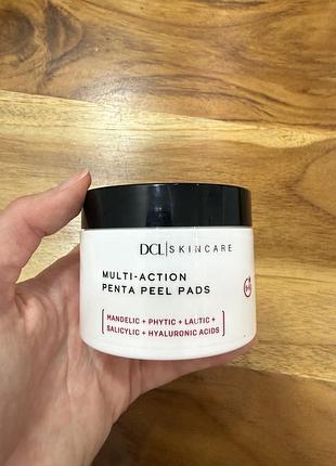 Пілінг для обличчя dcl skincare multi-action penta peel мультикислотні пілінг-пади для оновлення шкіри