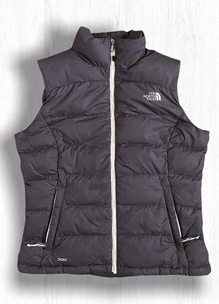 Безрукавка пуховая жилетка жилет the north face tnf 700 набивка натуральный пух 2