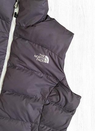 Безрукавка пуховая жилетка жилет the north face tnf 700 набивка натуральный пух 4
