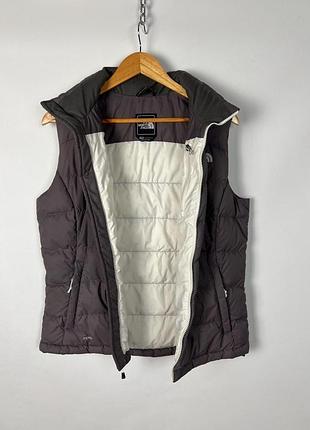 Безрукавка пуховая жилетка жилет the north face tnf 700 набивка натуральный пух 9